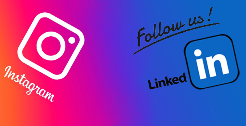 Folgen Sie uns auch Instagram und LinkedIn