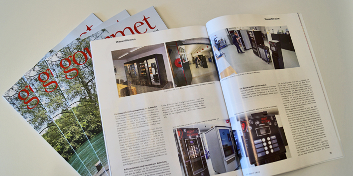 Die Weber-Automaten AG in der Juli Ausgabe des "gourmet" Magazin. 