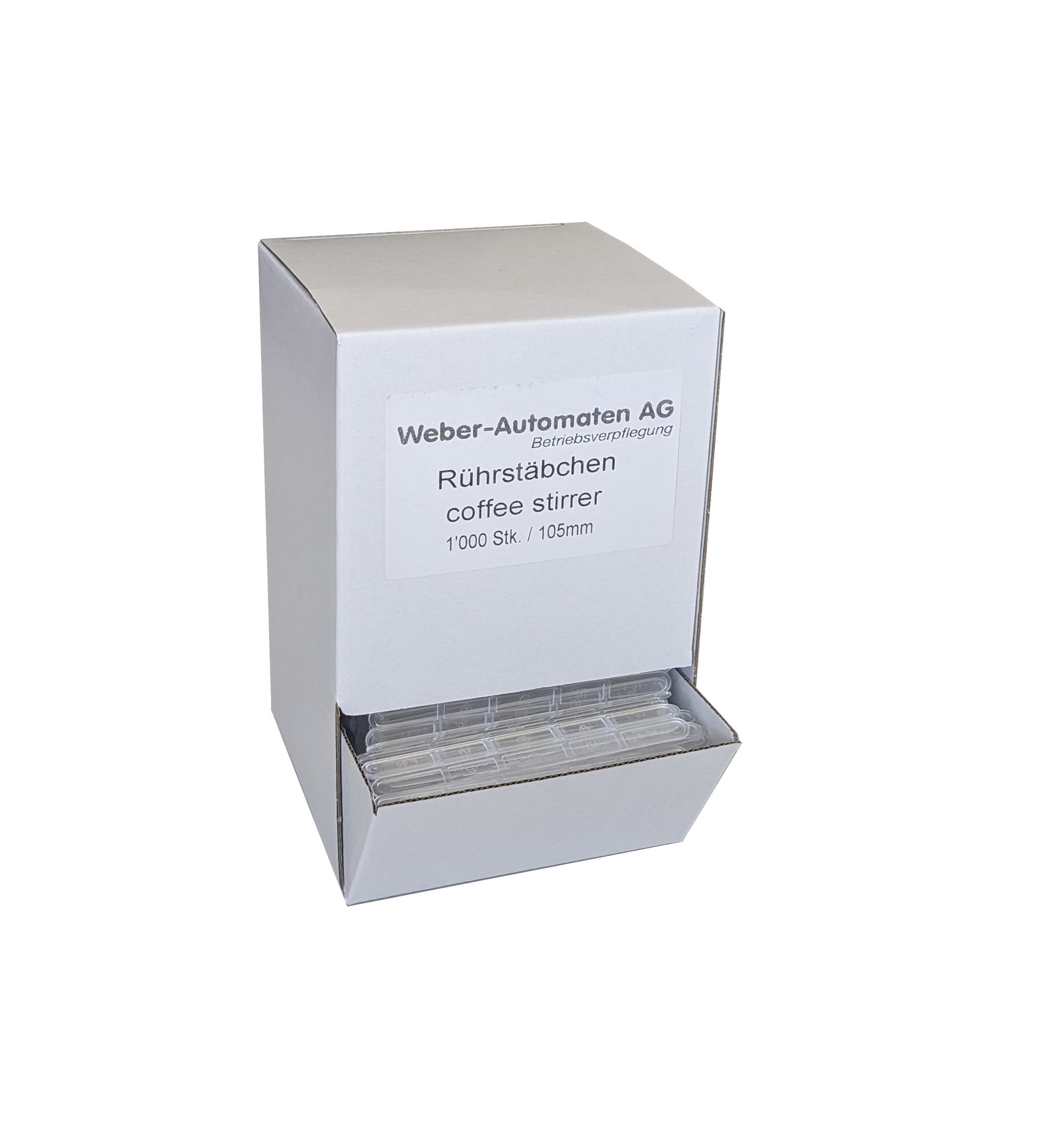 Rührstäbchen 105mm Spender-Box